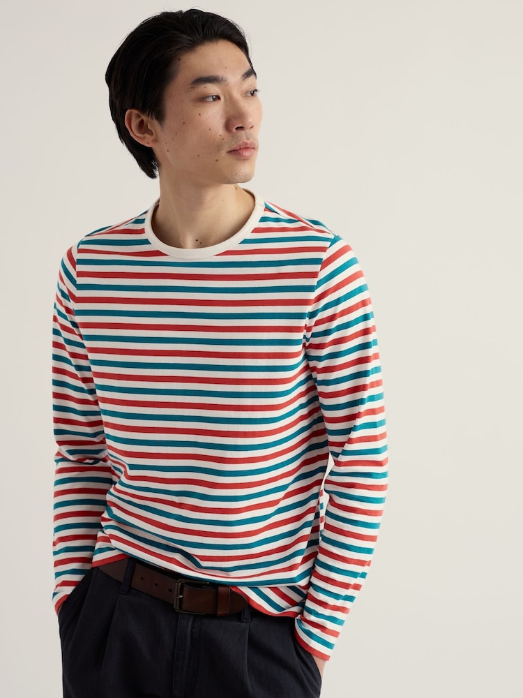 Κόκκινο/λευκό - Πουκάμισο με μαρινιέρα Seasalt Cornwall με στρογγυλή λαιμόκοψη - Εικόνα 2 του 5