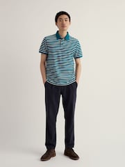 Πράσινο - Seasalt Cornwall Balefire Stripe Polo Shirt - Εικόνα 1 από 5