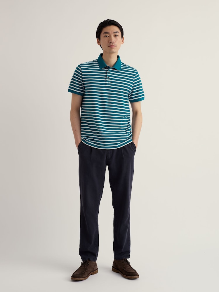 Πράσινο - Seasalt Cornwall Balefire Stripe Polo Shirt - Εικόνα 1 από 5