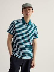 Πράσινο - Seasalt Cornwall Balefire Stripe Polo Shirt - Εικόνα 2 από 5