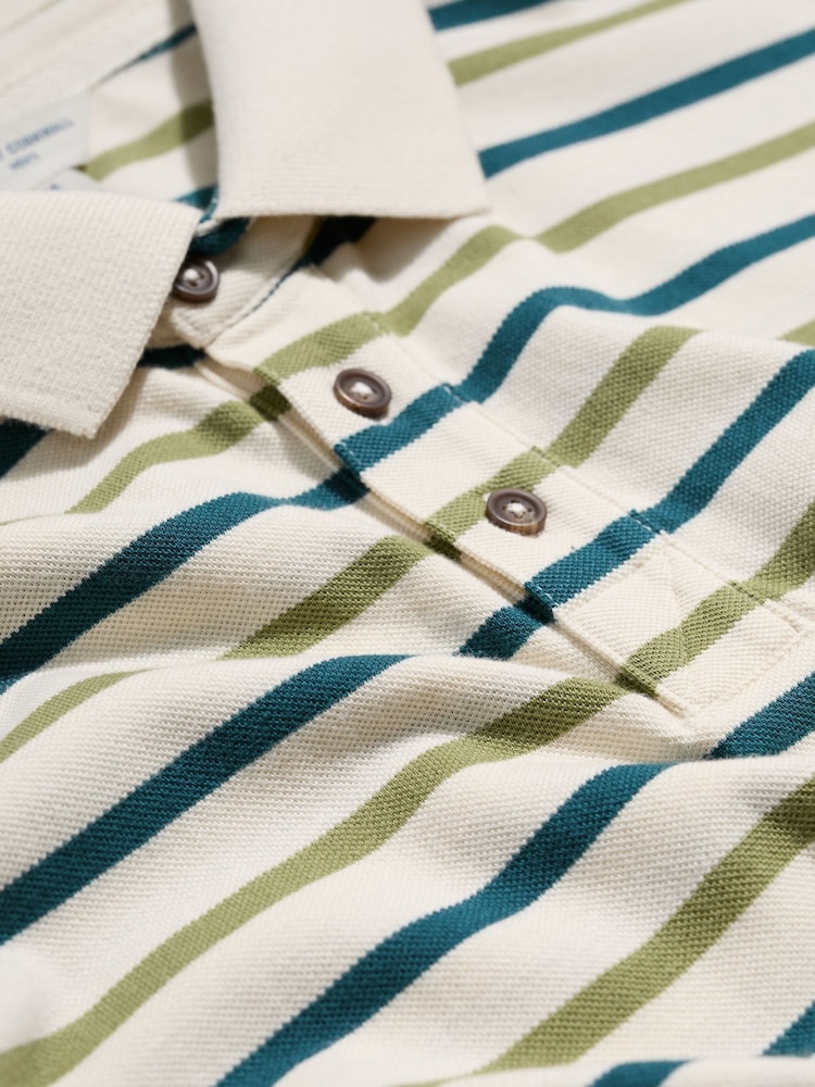 Άσπρο/μπλε - Seasalt Cornwall Balefire Ριγέ Μπλούζα πόλο - Εικόνα 5 από 5