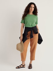 Seasalt Cornwall Brown Saltings Crops Trousers - Image 1 of 5