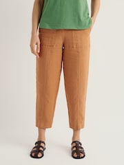 Seasalt Cornwall Brown Saltings Crops Trousers - Image 2 of 5