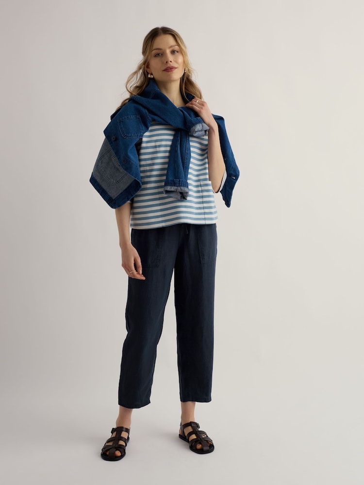 Seasalt Cornwall Blue Sholl Trousers - Image 2 of 5