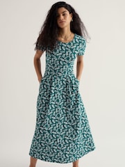 Teal - Seasalt Cornwall Κοντομάνικο Veronica Φόρεμα - Εικόνα 2 από 5