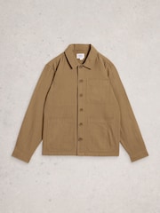 White Stuff Green Westgate Linen Blend Jacket - Image 5 of 6