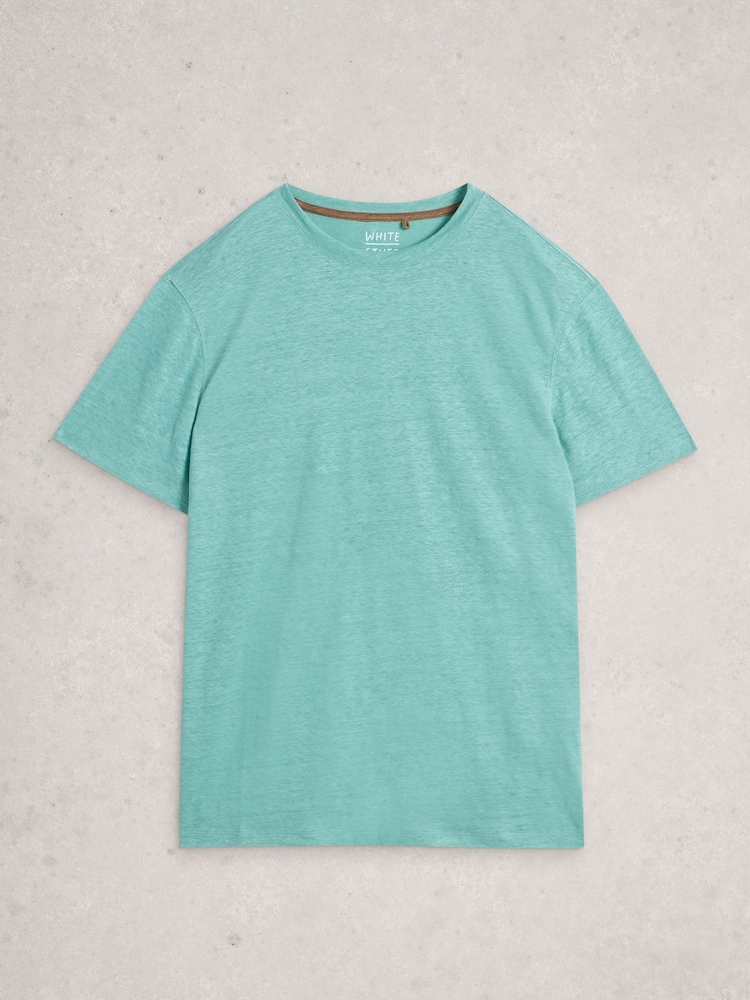 White Stuff Green Abersoch Linen T-Shirt - Image 1 of 2