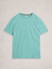White Stuff Green Abersoch Linen T-Shirt - Image 5 of 6