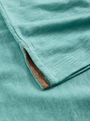 White Stuff Green Abersoch Linen T-Shirt - Image 6 of 6