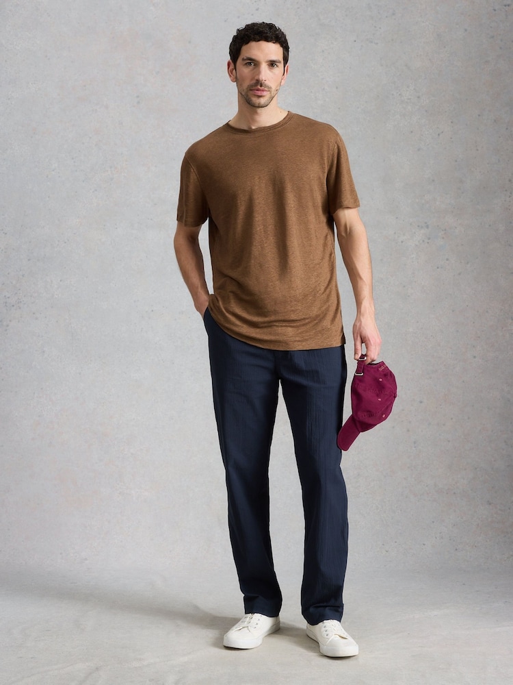 White Stuff Natural Abersoch Linen T-Shirt - Image 1 of 6