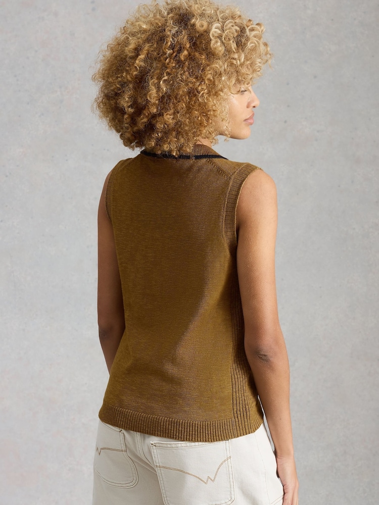 White Stuff Candice Collar Vest - תמונה 2 מתוך 6