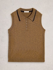 White Stuff Candice Collar Vest - תמונה 5 מתוך 6