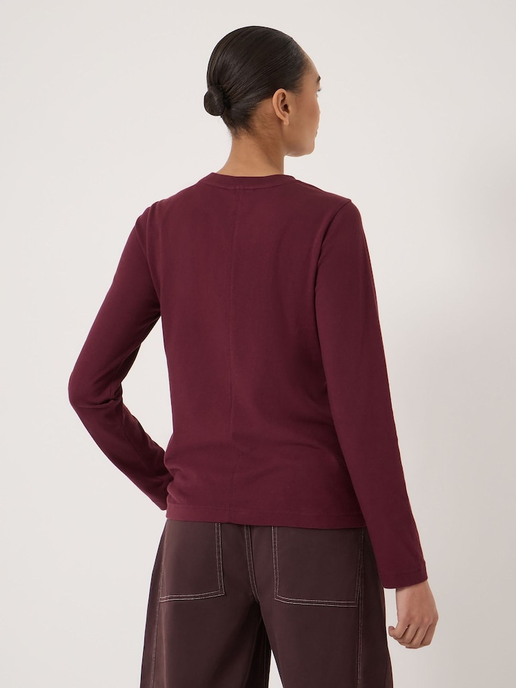 Hush Red Slim Long Sleeve T-Shirt - Image 2 of 5