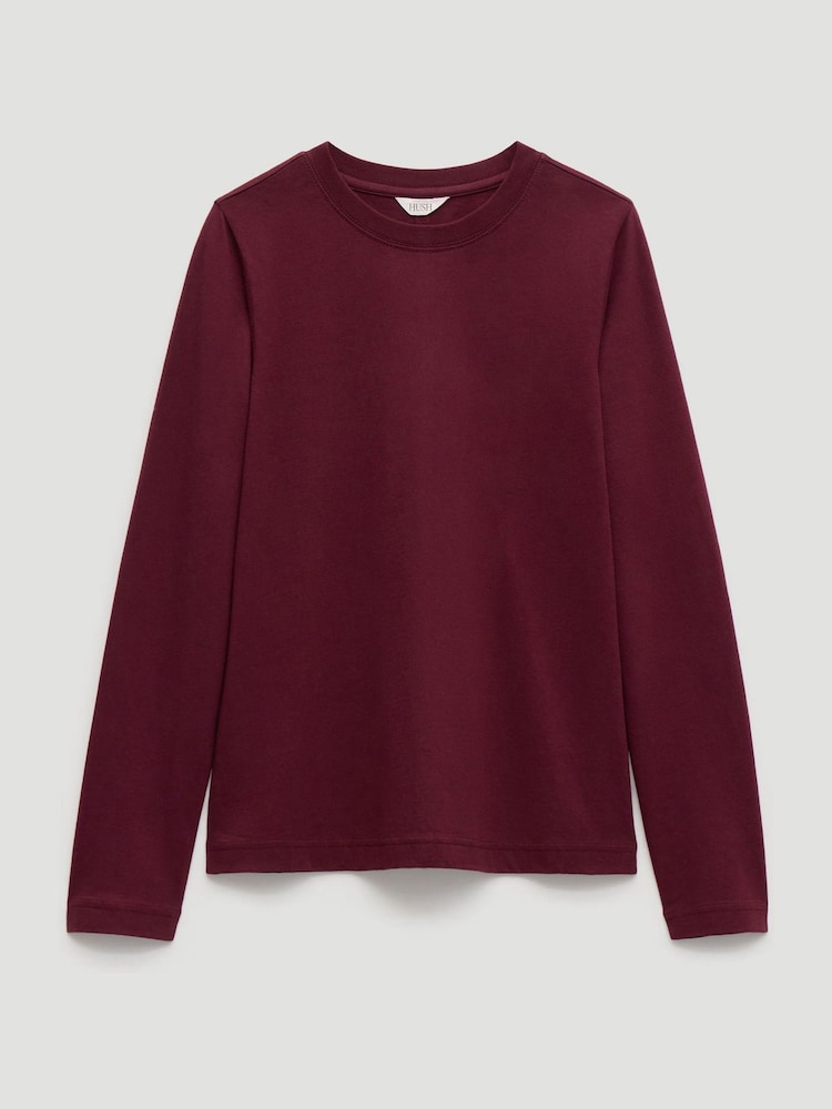Hush Red Slim Long Sleeve T-Shirt - Image 5 of 5