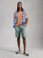 White Stuff Orange Abersoch Stripe Linen T-Shirt - Image 3 of 6