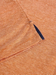 White Stuff Orange Abersoch Stripe Linen T-Shirt - Image 6 of 6