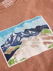 White Stuff Pink Abersoch Mountain Graphic T-Shirt - Image 6 of 6