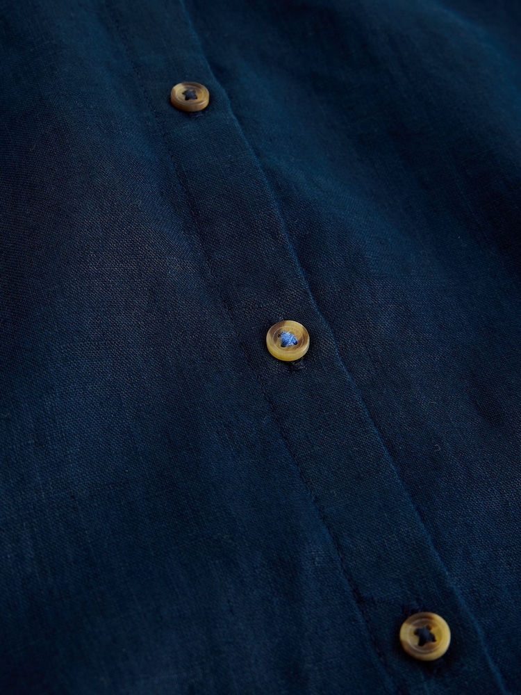 White Stuff Blue Cassie Linen Shirt - Image 6 of 6 White Stuff Blue Cassie Linen Shirt - Image 6 of 6