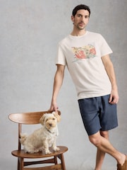 White Stuff White Abersoch Postcard Graphic T-Shirt - Image 3 of 6