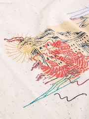 White Stuff White Abersoch Postcard Graphic T-Shirt - Image 6 of 6