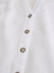 White Stuff White Annie Double Cloth Shirt - Image 6 of 6
