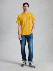 White Stuff Yellow Abersoch Scooter Graphic T-Shirt - Image 1 of 6