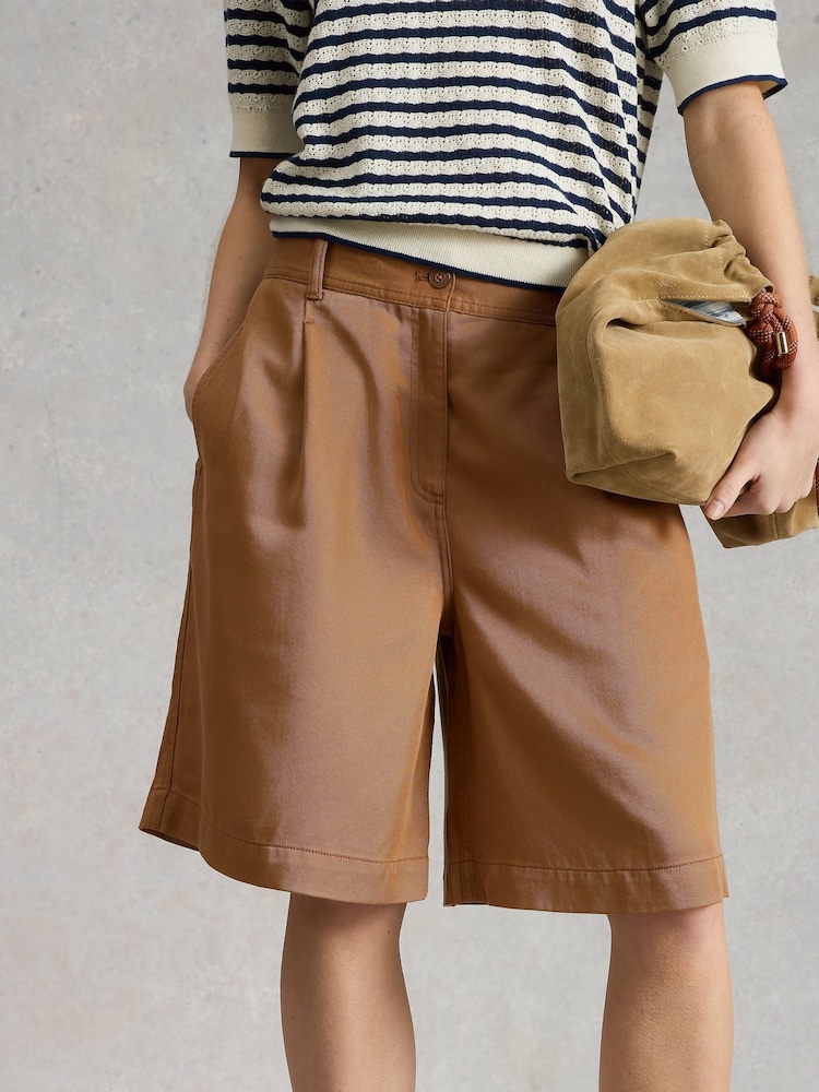 White Stuff Brown Sasha Shorts - Image 1 of 6 White Stuff Brown Sasha Shorts - Image 1 of 6
