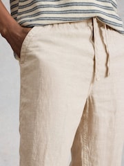Бежевый - Льняные брюки White Stuff Skelmer - Изображение 4 6