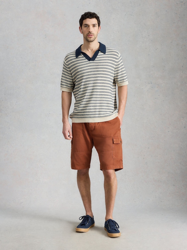 White Stuff Orange Kemble Cargo Shorts - Image 1 of 6