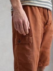 White Stuff Orange Kemble Cargo Shorts - Image 4 of 6