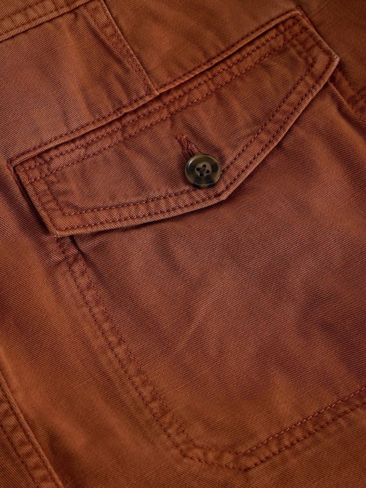 White Stuff Orange Kemble Cargo Shorts - Image 6 of 6