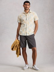 White Stuff Washed Black Chapman Casual Shorts - Image 1 of 7