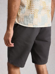 White Stuff Washed Black Chapman Casual Shorts - Image 4 of 7