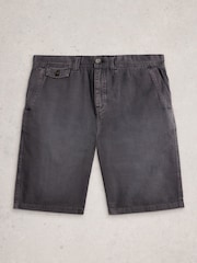 White Stuff Washed Black Chapman Casual Shorts - Image 6 of 7