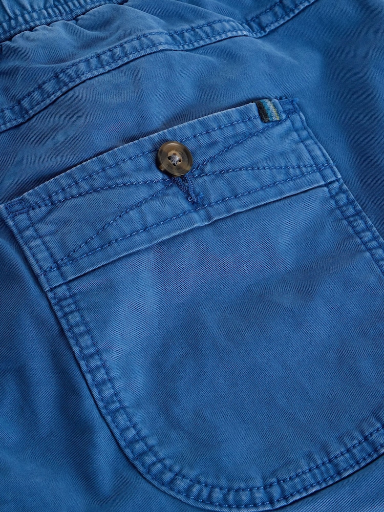 White Stuff Blue Sutton Drawstring Shorts - Image 6 of 6