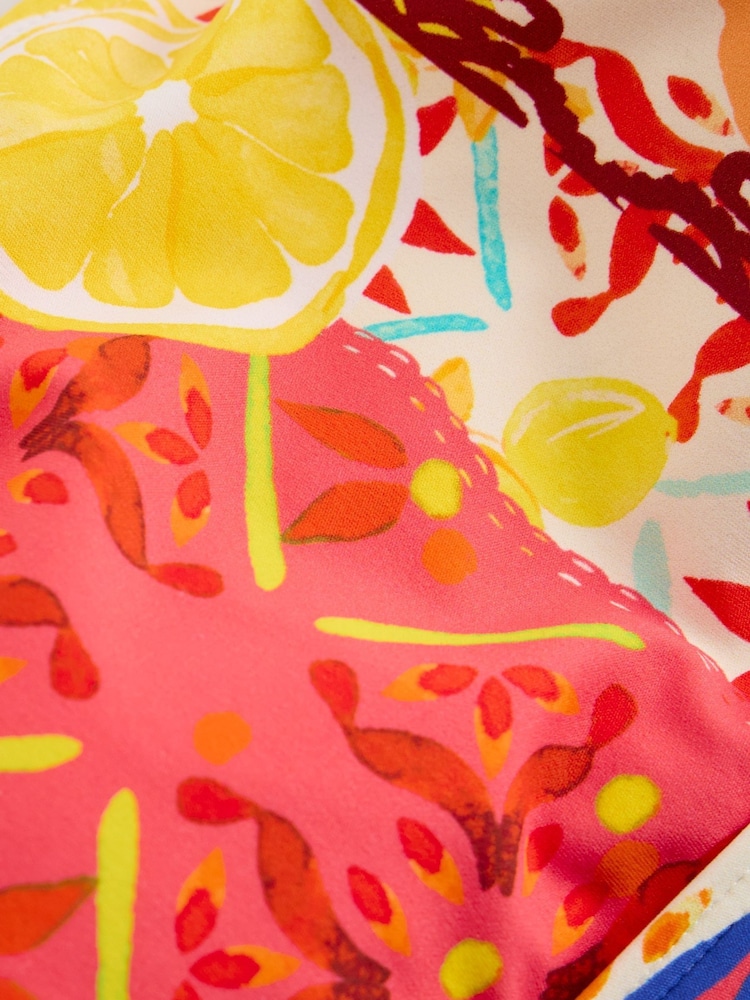 White Stuff Pink Verity Bikini Top - Image 6 of 6