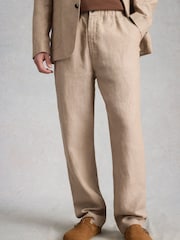 White Stuff Natural Swinton Linen Trousers - Image 1 of 6