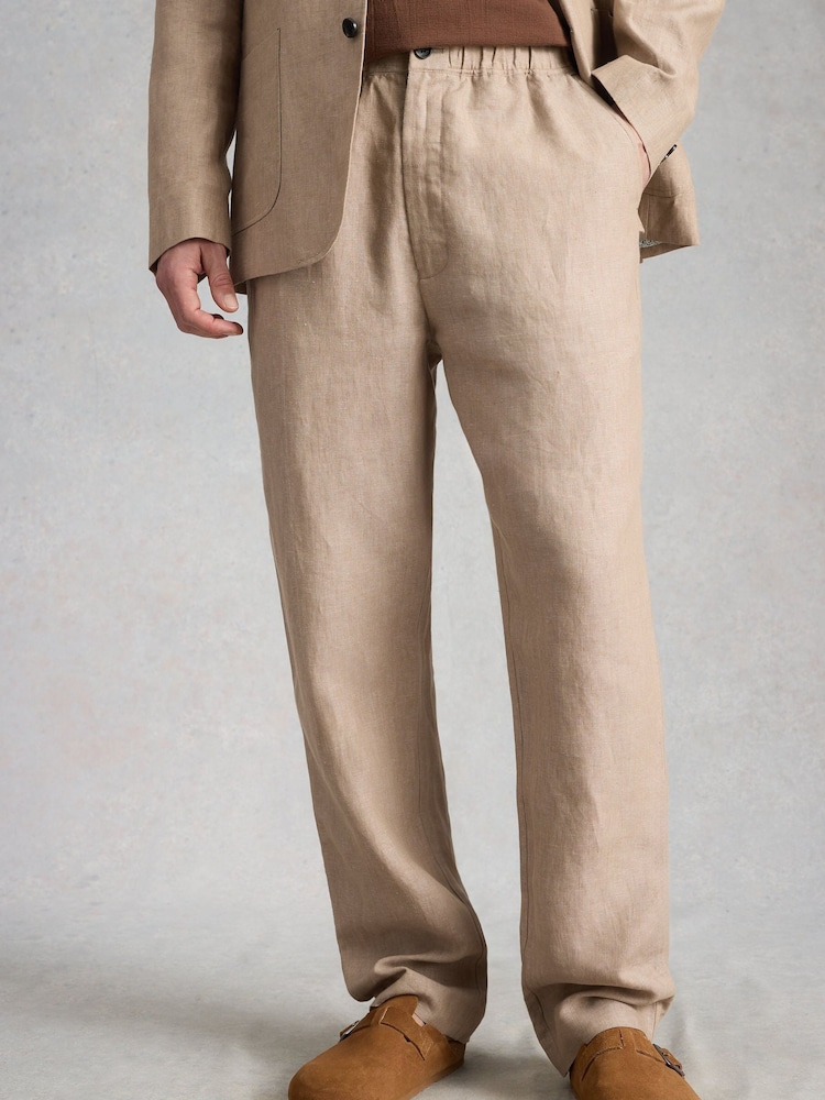 White Stuff Natural Swinton Linen Trousers - Image 1 of 6 White Stuff Natural Swinton Linen Trousers - Image 1 of 6