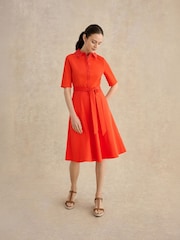 Hobbs Red Petite Loretta Dress - Image 1 of 5