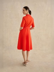 Hobbs Red Petite Loretta Dress - Image 3 of 5
