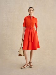 Hobbs Red Petite Loretta Dress - Image 4 of 5