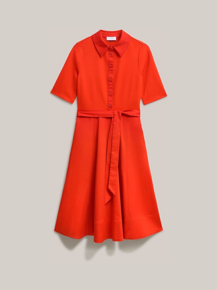 Hobbs Red Petite Loretta Dress - Image 5 of 5 Hobbs Red Petite Loretta Dress - Image 5 of 5