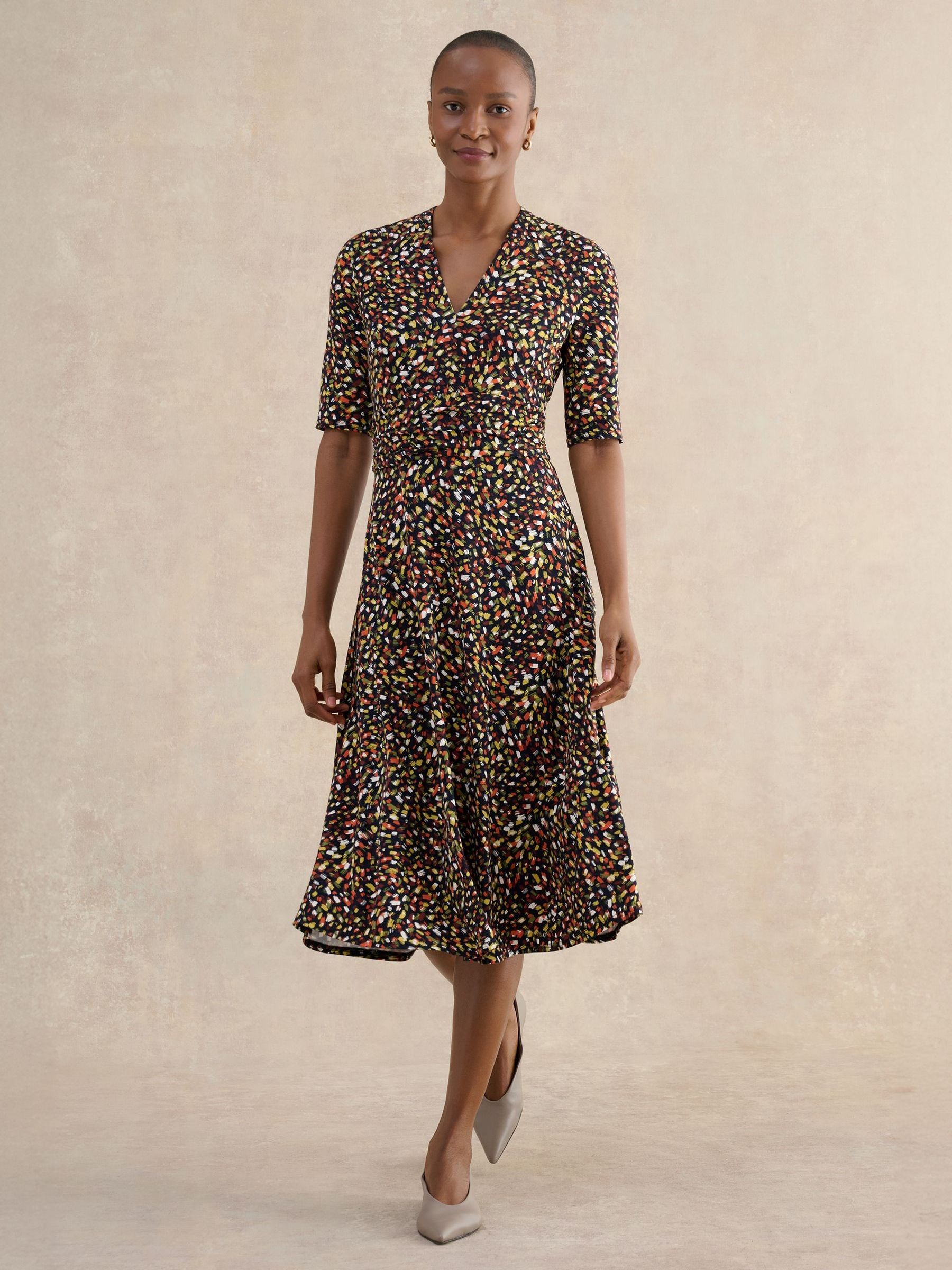 Hobbs Women's Brown Jaci Jersey Dress - Image 1