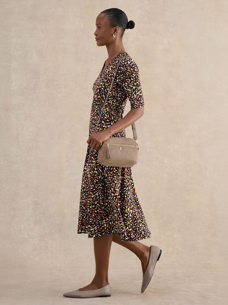 Hobbs Brown Jaci Jersey Dress - Image 2 of 5