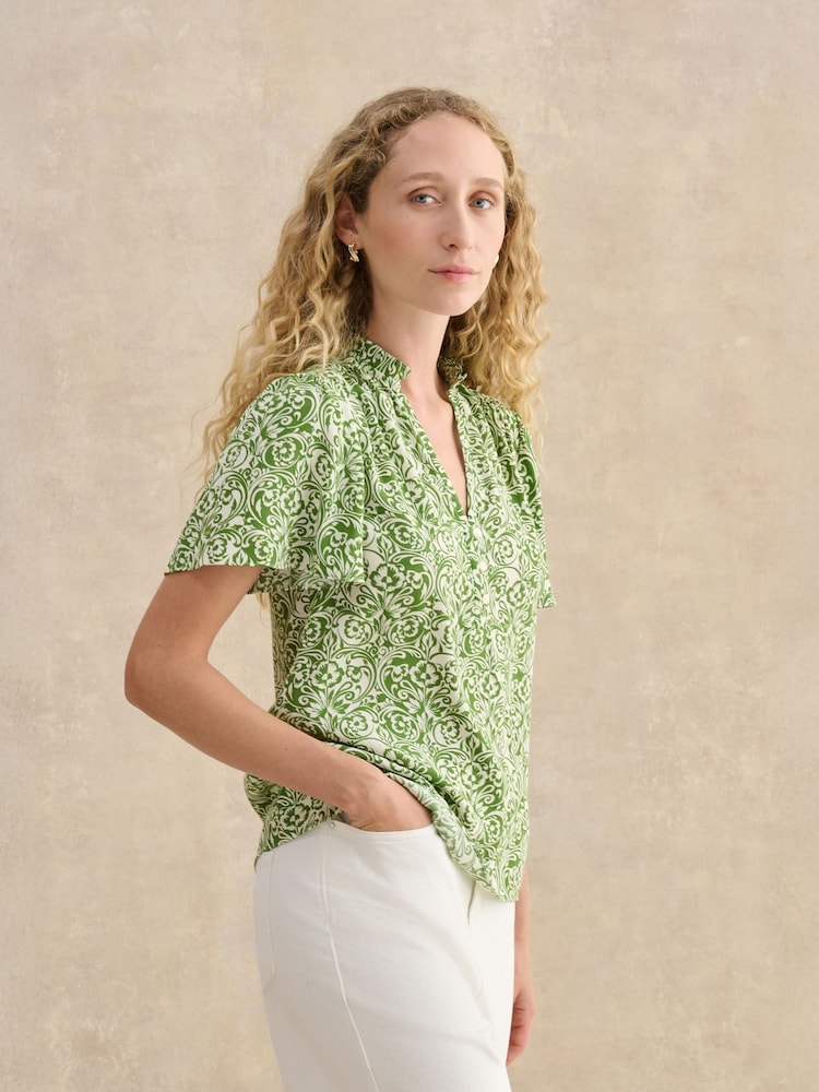 Hobbs Green Tania Blouse - Image 2 of 5