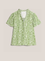 Hobbs Green Tania Blouse - Image 5 of 5