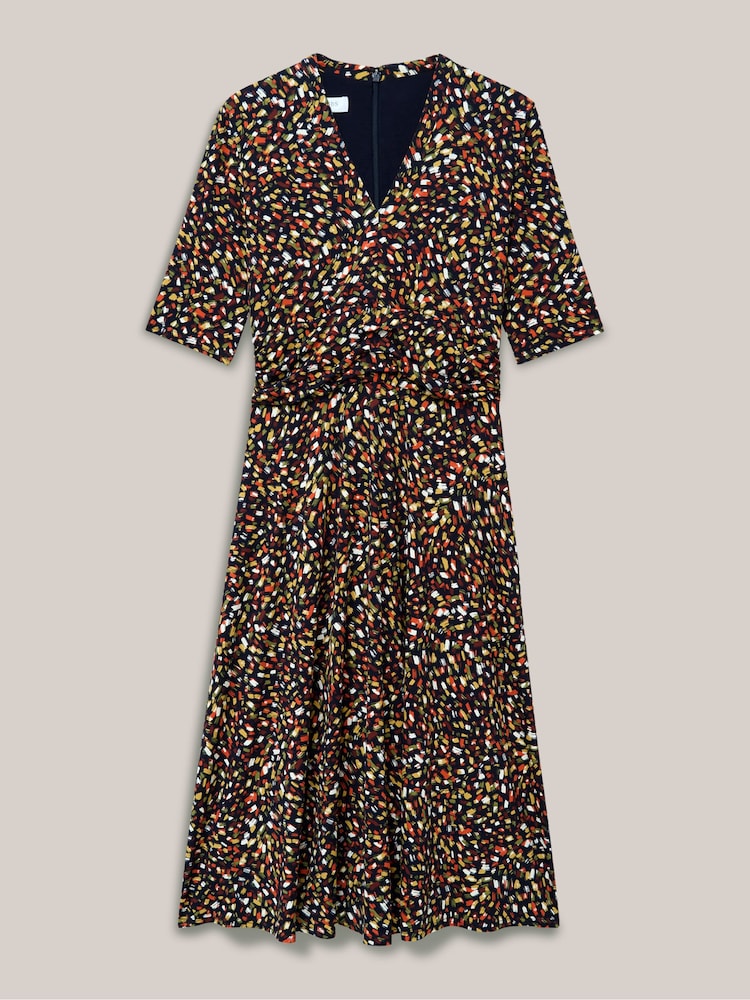 Hobbs Blue Petite Jaci Jersey Dress - Image 5 of 5