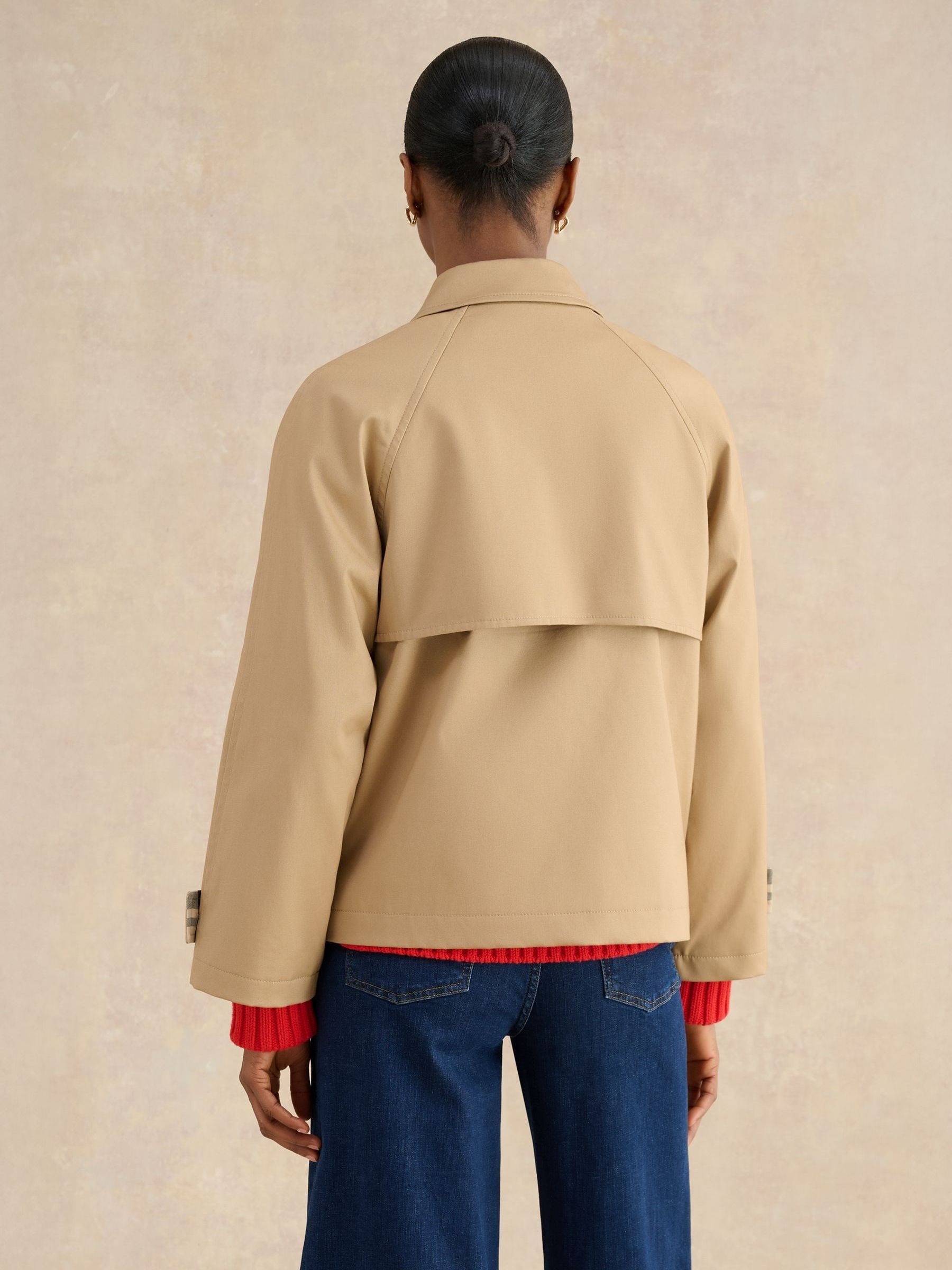 Buy Hobbs Fawn Beige Ceirda Shower Resistant Short Trench Coat