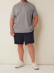 BadRhino Big & Tall Blue Stretch Elasticated Waist Chino Shorts - Image 1 of 6