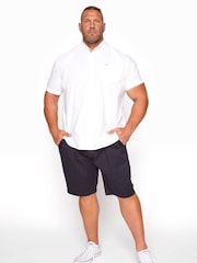 BadRhino Big & Tall Blue Stretch Elasticated Waist Chino Shorts - Image 5 of 6